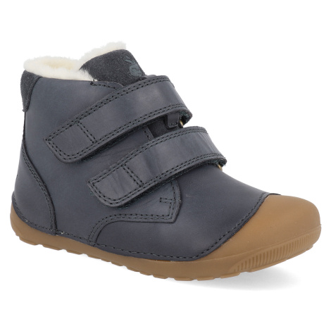 Barefoot dětské zimní boty Bundgaard - Petit Mid Winter Navy modré