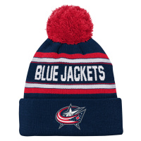 Columbus Blue Jackets dětská zimní čepice Jacquard Cuffed Knit With Pom