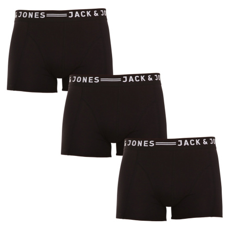 3PACK pánské boxerky Jack and Jones černé (12081832 - black/black) Jack & Jones