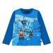 Dětská bavlněná košile s dlouhým rukávem Lego tmavomodrá barva, s potiskem