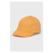 Bavlněná čepice Name it oranžová barva, hladká