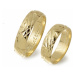 Zlaté snubní prsteny 0020 + DÁREK ZDARMA