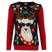 Ugly Christmas Sweater Reindeer With Sunglasses Pletený svetr vícebarevný