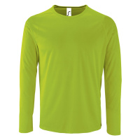 SOĽS Sporty Lsl Pánské funkční triko dlouhý rukáv SL02071 Neon green