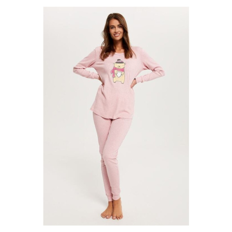 Dámské pyžamo Baula růžové s medvědem Italian Fashion