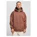 Oversized Logo Hoody - bark