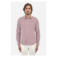 Košile la martina man l/s shirt striped poplin červená