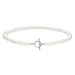 Manoki Perlový choker náhrdelník Blanca - chirurgická ocel, sladkovodní perla WA512 Stříbrná 38 