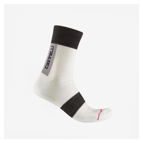 CASTELLI Cyklistické ponožky klasické - VELOCISSIMA THERMAL - bílá