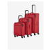 Sada tří cestovních kufrů v červené barvě Travelite Chios S,M,L