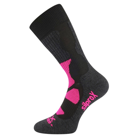 Voxx Etrex Unisex froté ponožky BM000000578500100020 černo-růžová