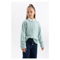 DEFACTO Girl's Crew Neck Sweater