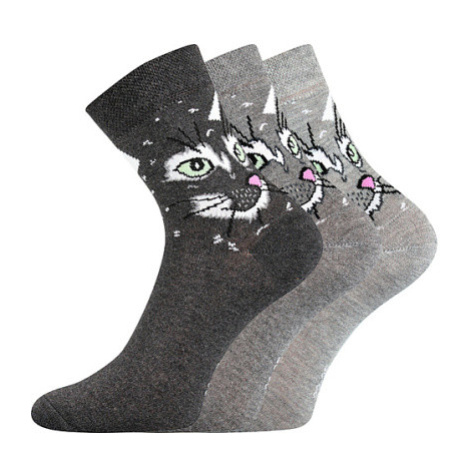Boma Xantipa 49 Dámské vzorované ponožky - 3 páry BM000000627700101829 mix