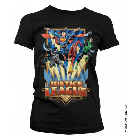 Justice League tričko, Team Up! Girly, dámské HYBRIS