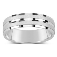 Stříbrný snubní prsten 5mm