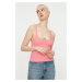 Trendyol Pink Straps, Ribbed Crop, Knitted Singlets