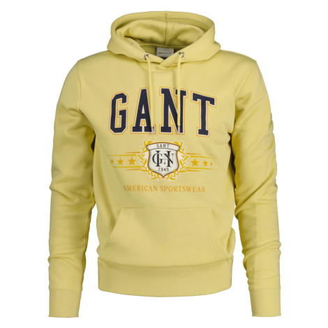 MIKINA GANT CREST GRAPHIC HOODIE žlutá