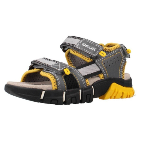 Geox J SANDAL DYNOMIX BOY Šedá