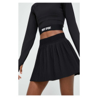 Sukně Dkny černá barva, mini, áčková, DP2S4862