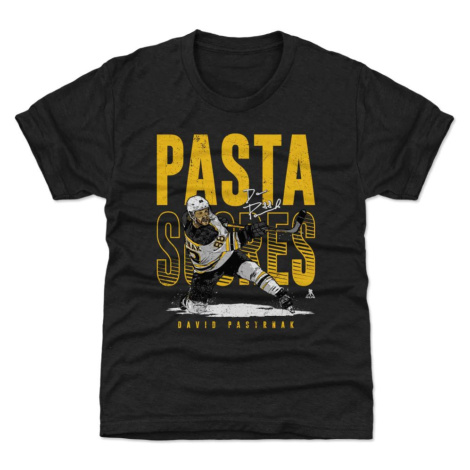 Boston Bruins dětské tričko David Pastrňák #88 Pasta Scores WHT 500 Level