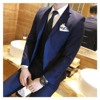 Luxusní značkový oblek s vestou kvalitní set 3v1