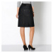 Blancheporte Džínová sukně s vysokým pasem černá