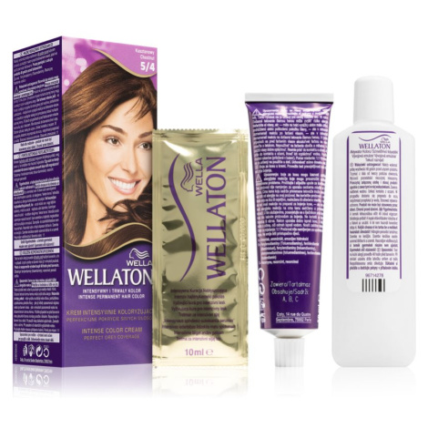 Wella Wellaton Intense permanentní barva na vlasy s arganovým olejem odstín 5/4 Chestnut 1 ks Wella Professionals
