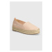 Espadrilky Armani Exchange béžová barva, na platformě, XDS005 XV846 00095