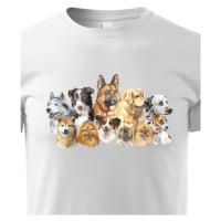 Dětské tričko s úžasným potiskem psů - skvělý dárek na narozeniny