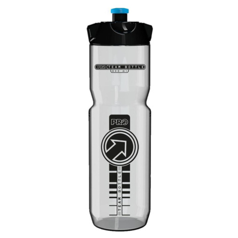 PRO Cyklistická láhev na vodu - PRO TEAM 800ml - transparentní