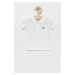 Dětská bavlněná polokošile United Colors of Benetton bílá barva, hladký