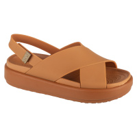 Crocs Brooklyn Luxe Cross Strap Hnědá