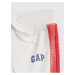 Bílé klučičí baby tepláky GAP Logo arch novelty joggers