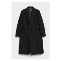 Kabát karl lagerfeld tailored coat w/tape černá