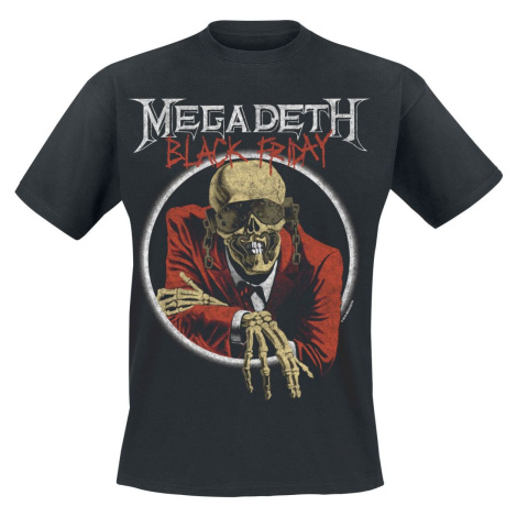 Megadeth Black Friday Europe '87 Tričko černá