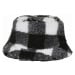 Klobouk // Flexfit Sherpa Check Bucket Hat white/black