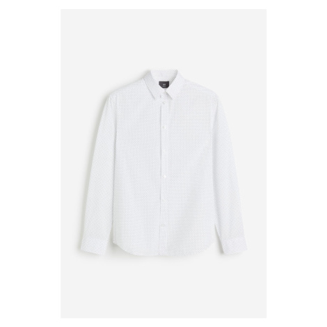 H & M - Košile Slim Fit Easy iron - bílá H&M
