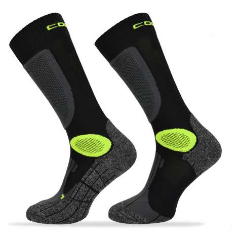 Motorkářské ponožky Comodo MTB2 Black Green