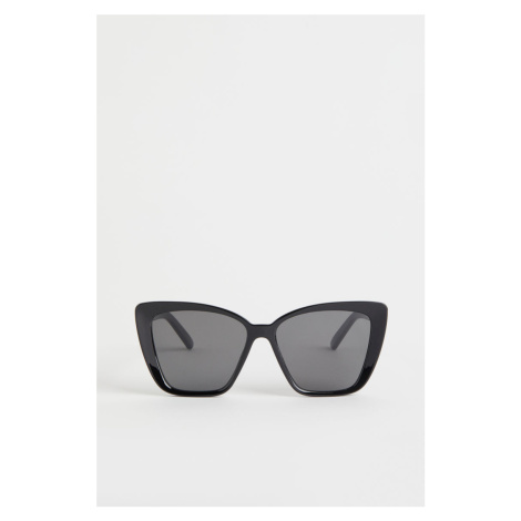 H & M - Sluneční brýle - kočičí oči - černá H&M