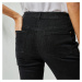 Blancheporte Bootcut strečové džíny s vyšívanými kapsami černá