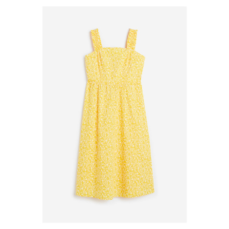 H & M - Vzorované šaty - žlutá H&M
