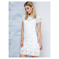 Lace dress Lemonade decorated with stripes white