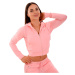 GymBeam Dámská mikina Zip-up TRN Pink