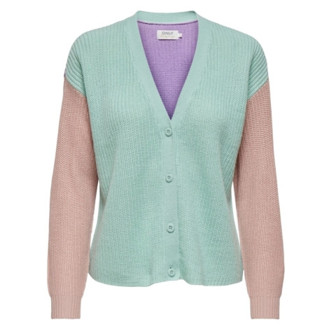 Only Cardigan Nicci L/S Cardigan - Harbor Gray/Rose Smoke Fialová