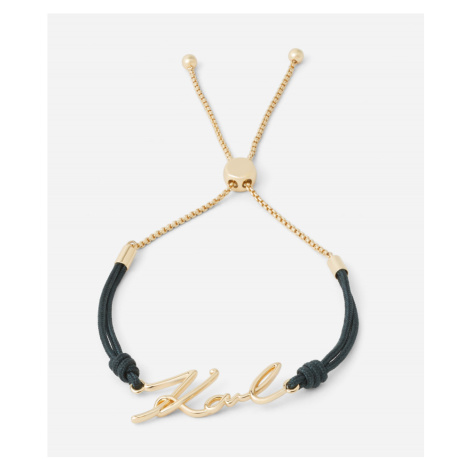 Náramek karl lagerfeld k/signature cord bracelet černá