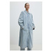 Džínový kabát Answear Lab dámský, přechodný, oversize