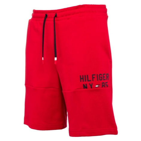Tommy Hilfiger GRAPHIC SWEATSHORT Pánské šortky, červená, velikost
