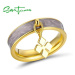 Stříbrný barevný prsten s přívěskem ve tvaru květiny FanTurra
