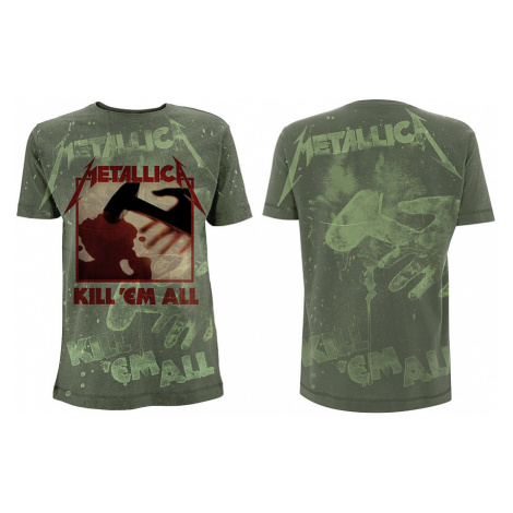 Metallica tričko, Kill &#039;Em All A/O Olive Green, pánské Probity Europe Ltd