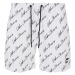 Pattern Swim Shorts - whitescriptlogo